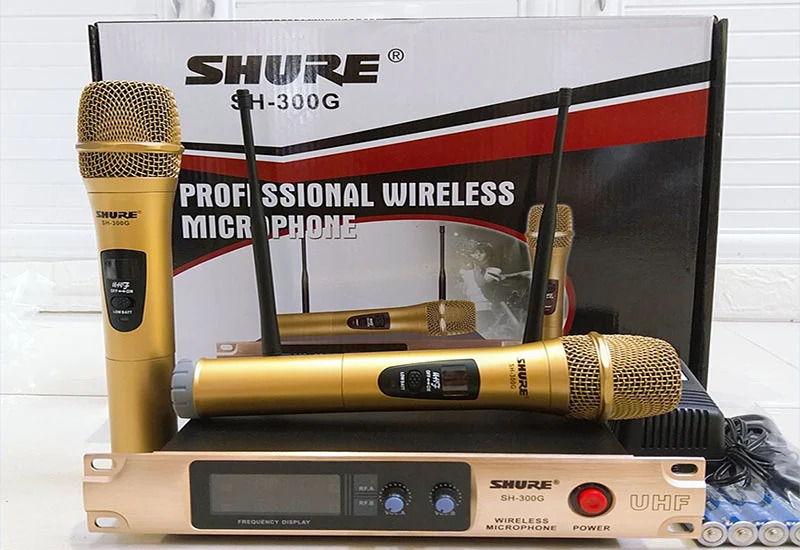 Bộ micro không dây Shure bắt âm tốt