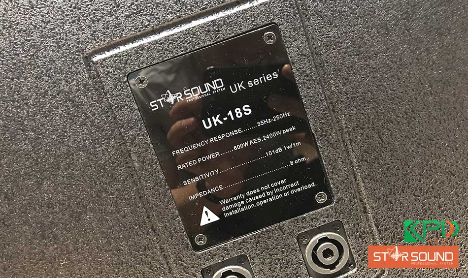 Thông số kỹ thuật của loa Star Sound UK18S