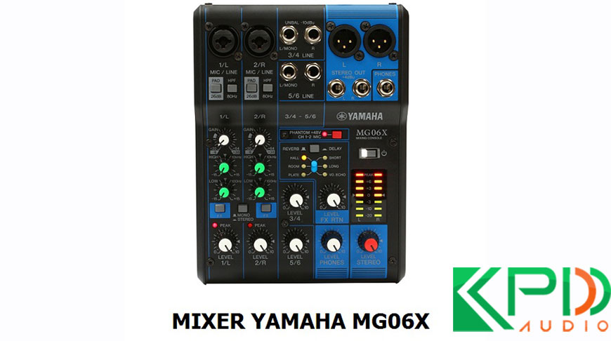 Bàn mixer Yamaha mini MG06X