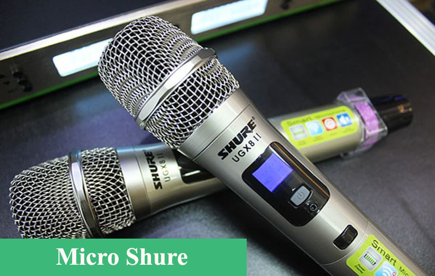 Micro Karaoke cho dàn âm thanh micro-khong-day-shure-1