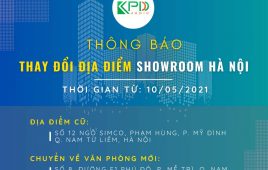 [THÔNG BÁO] Thay đổi địa chỉ văn phòng giao dịch – Showroom Hà Nội