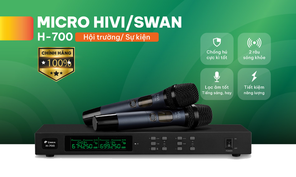 Micro không dây HiVi/Swan H-700
