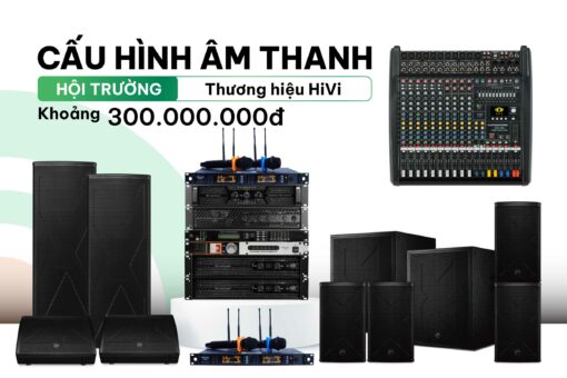 Thiết bị dàn âm thanh hội trường HIVI khoảng 300 triệu