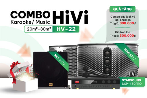 Cấu hình thiết bị combo dàn karaoke gia đình HV22