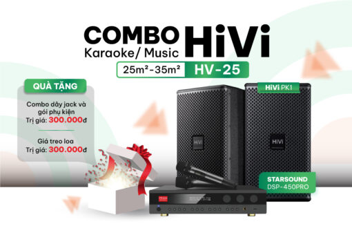 Cấu hình thiết bị dàn karaoke gia đình HV25