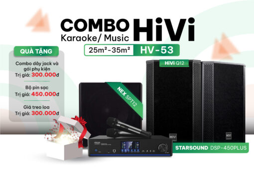 Cấu hình dàn karaoke gia đình HV53