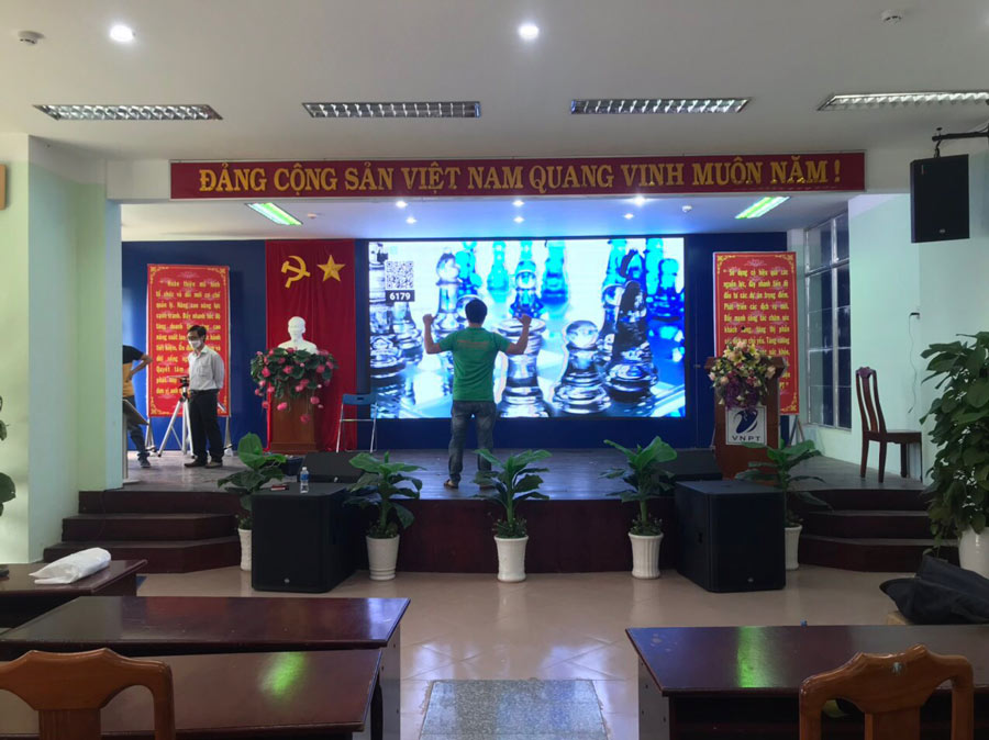 Test âm thanh hội trường VNPT Ninh Thuận