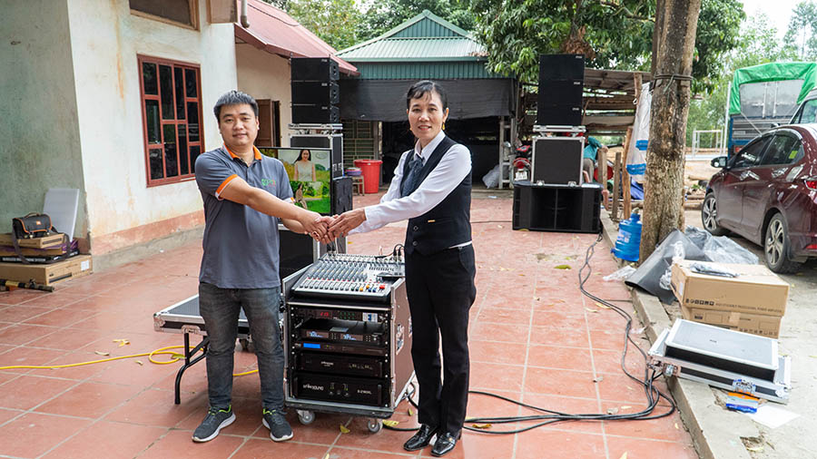 Lắp đặt trọn bộ âm thanh cho khách hàng ở Phú Thọ