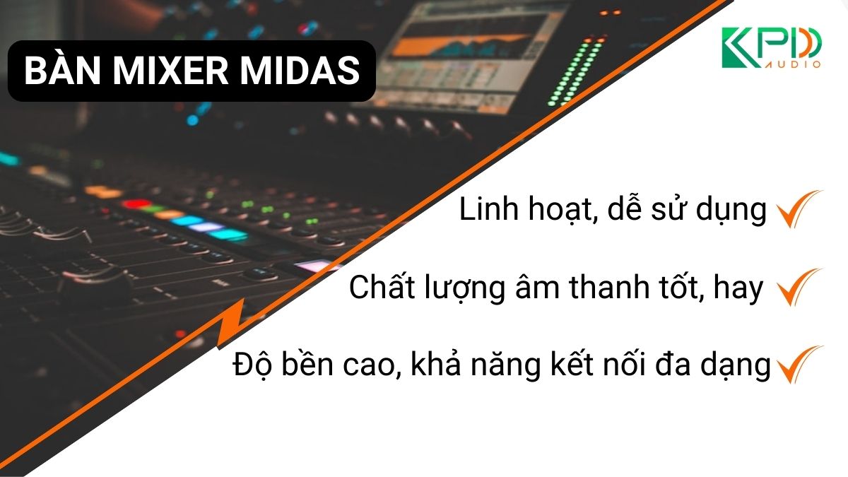 Bàn Mixer Midas chính hãng cao cấp tại Khang Phú Đạt Audio