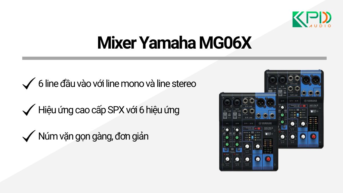 Bàn mixer yamaha MG06X