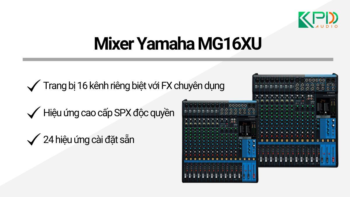 Bàn mixer Yamaha MG16XU chính hãng