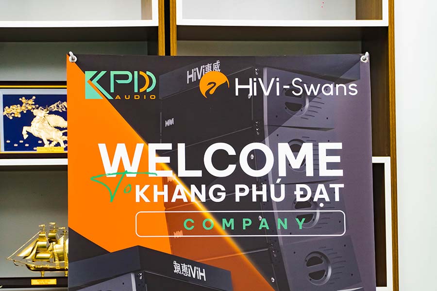 Chào mừng đại diện thương hiệu HiVi-Swan đã sang thăm Khang Phú Đạt Audio