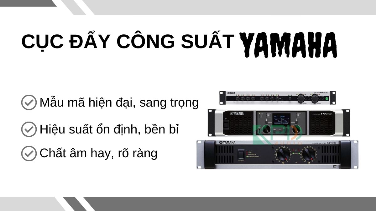 Cục đẩy công suất yamaha chính hãng được phân phối tại Khang Phú Đạt Audio