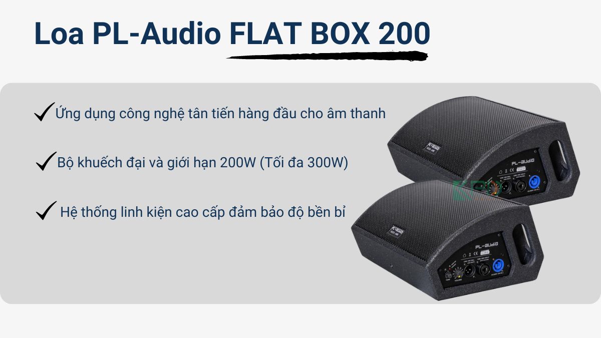 loa pl audio flat box 200