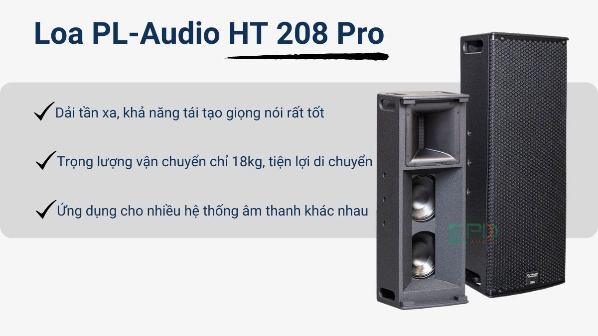 loa PL audio HT 208 Pro chính hãng