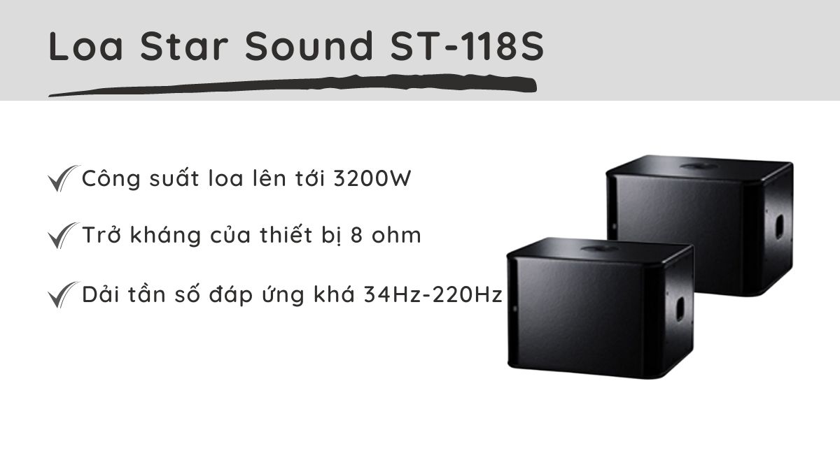 Loa Star Sound ST-118S