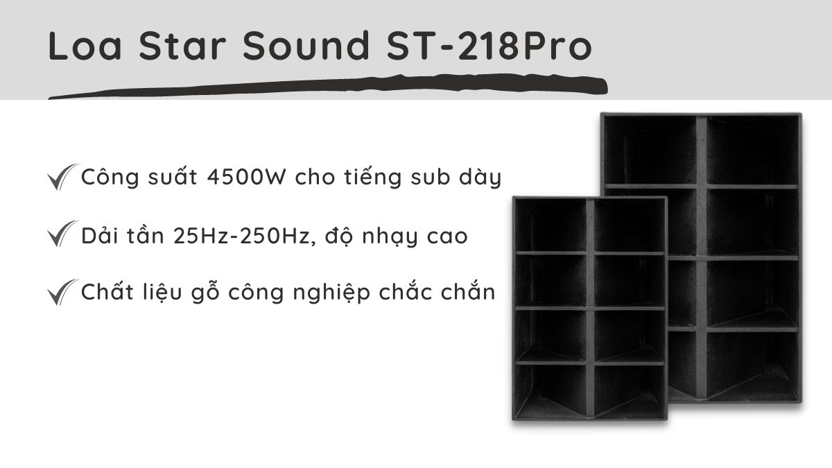 Loa Star Sound ST-218Pro