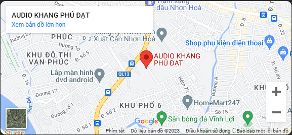 bản đồ chỉ đường khang phú đạt audio TP. Hồ Chí Minh