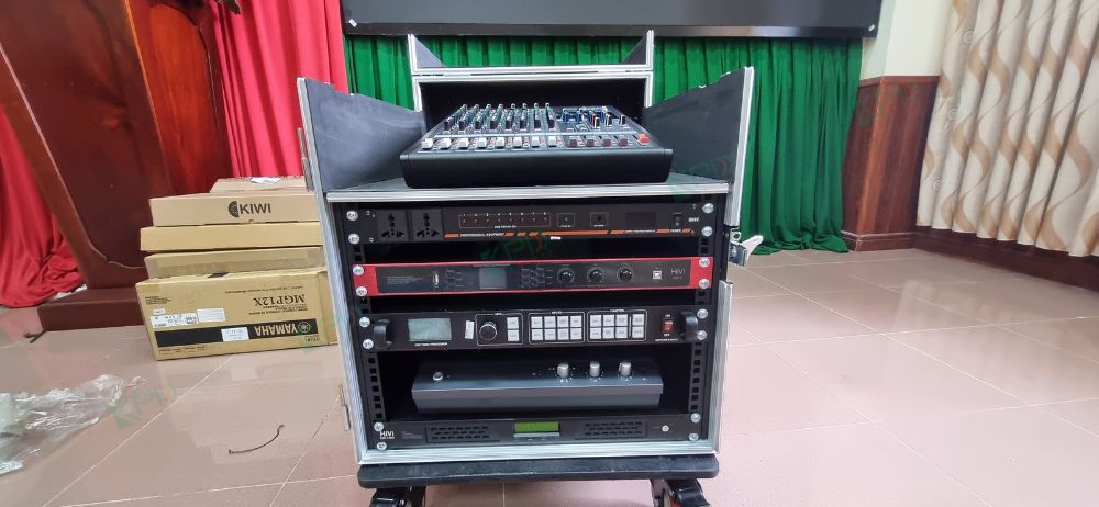 Lắp đặt hệ thống âm thanh hội thảo tại Công an tỉnh Bến Tre