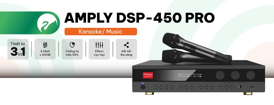 Amply liền vang Star Sound DSP-450Pro 3in1
