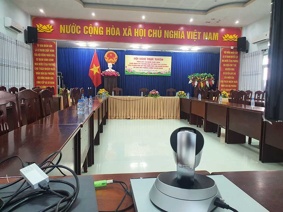 Hệ thống âm thanh hội thảo cho UBND huyện Vĩnh Lợi, tỉnh Bạc Liêu