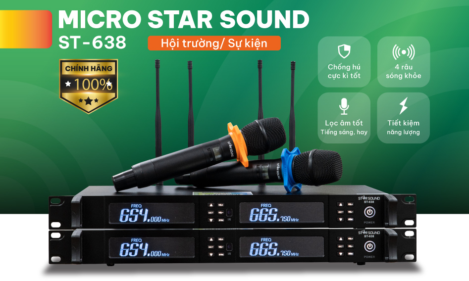 Micro 4 râu Star Sound ST-638