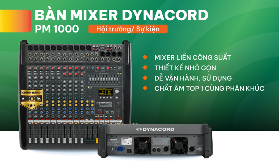 Mixer Dynacord liền công suất PM1000