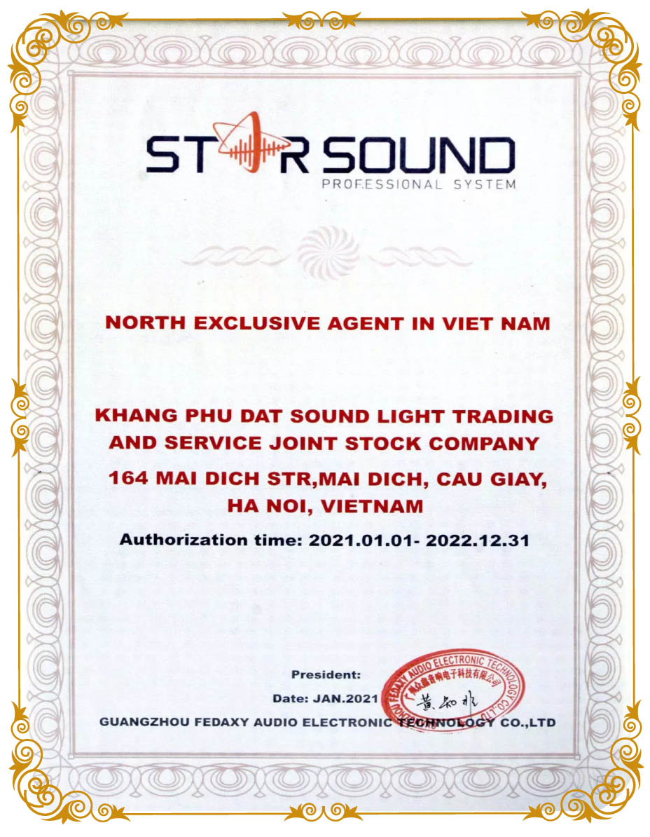Chứng nhận starsound
