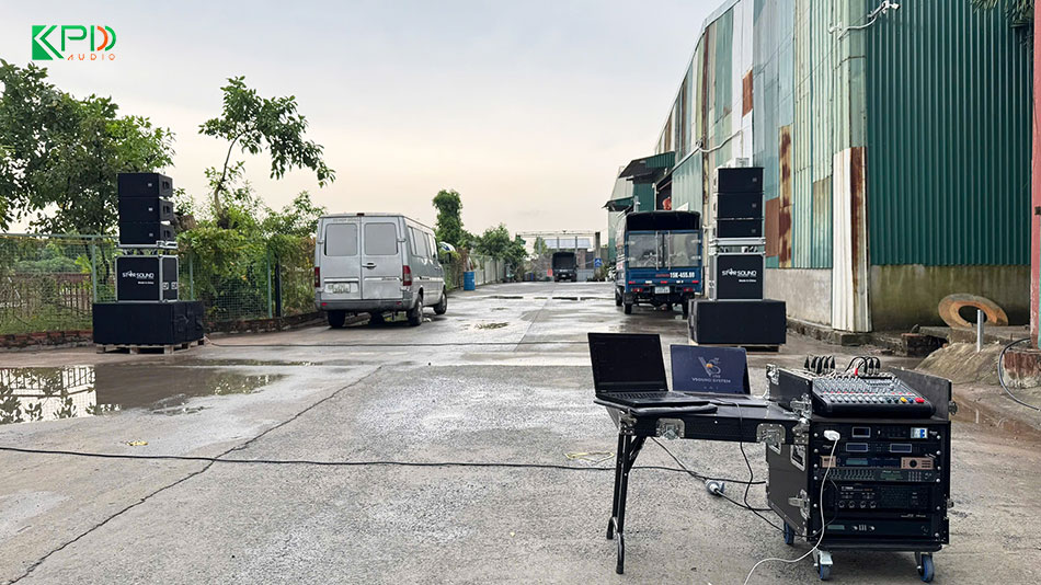 Hệ thống âm thanh sự kiện cho Anh Nghiêm ở Hải Phòng