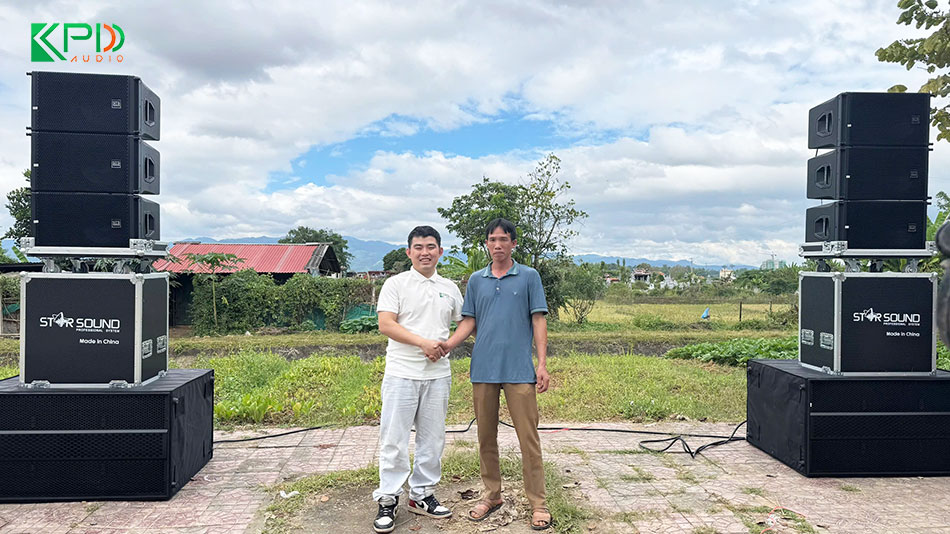 Hệ thống âm thanh đám cưới sự kiện cho anh Chính - Điện Biên
