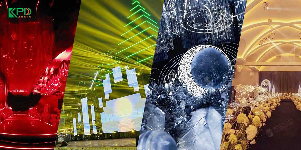 Ánh sáng sân khấu đa dạng, đẹp mắt