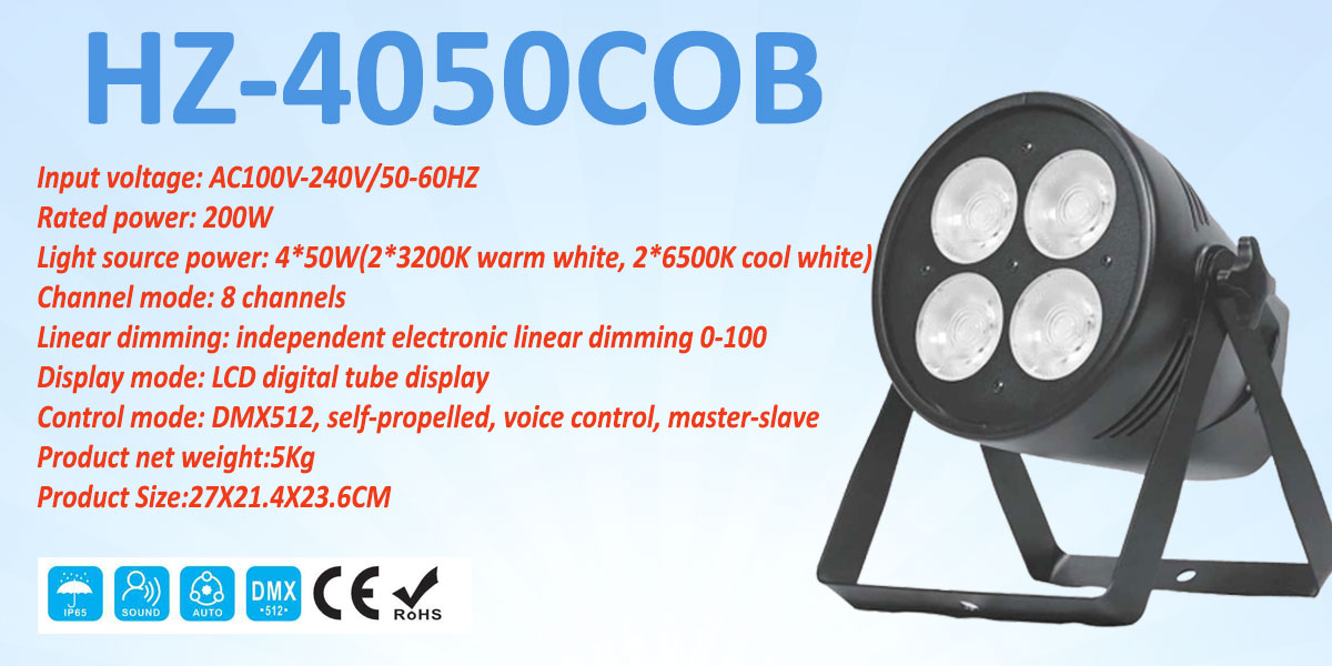 Đèn Par COB LED 4x50W HZ-4050COB