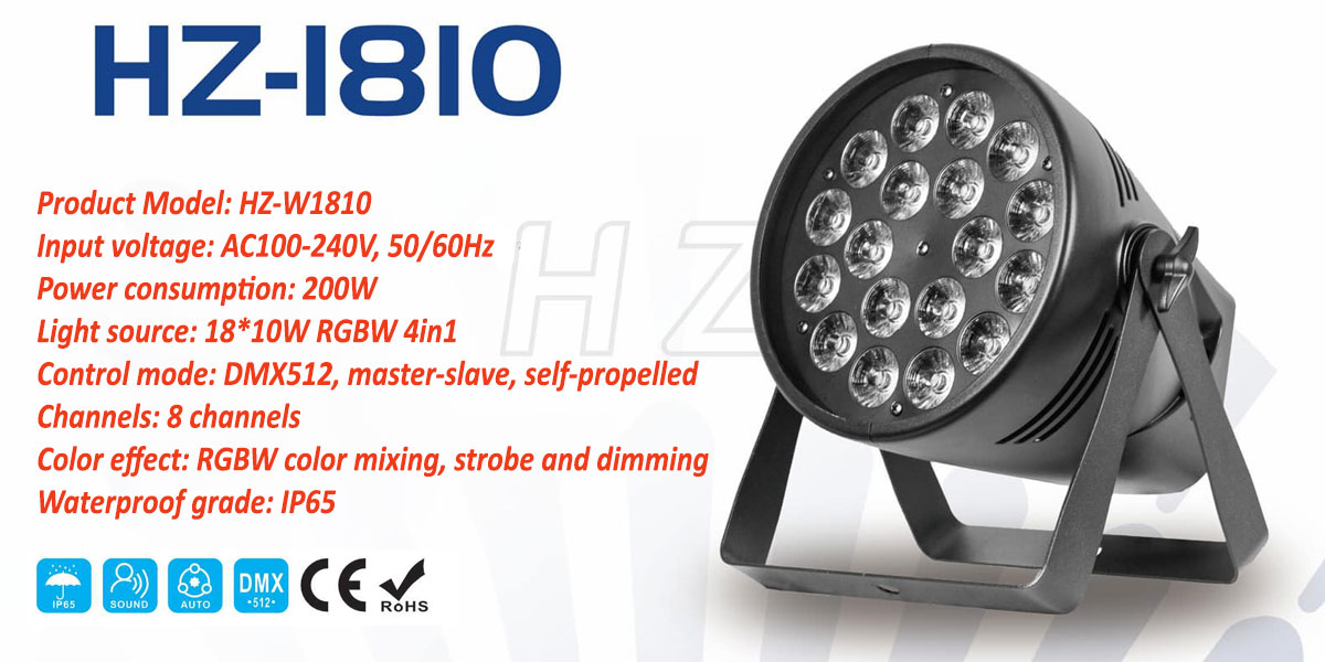 Đèn Par Led 18 Full Color HZ-1810