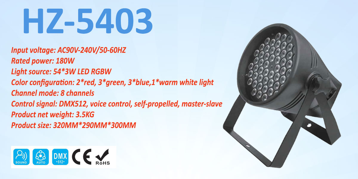 Đèn Par Led 54 Fullcolor HZ-5403