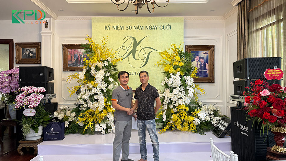 Bàn giao hệ thống âm thanh đám cưới cho Anh Quân Hà Nội