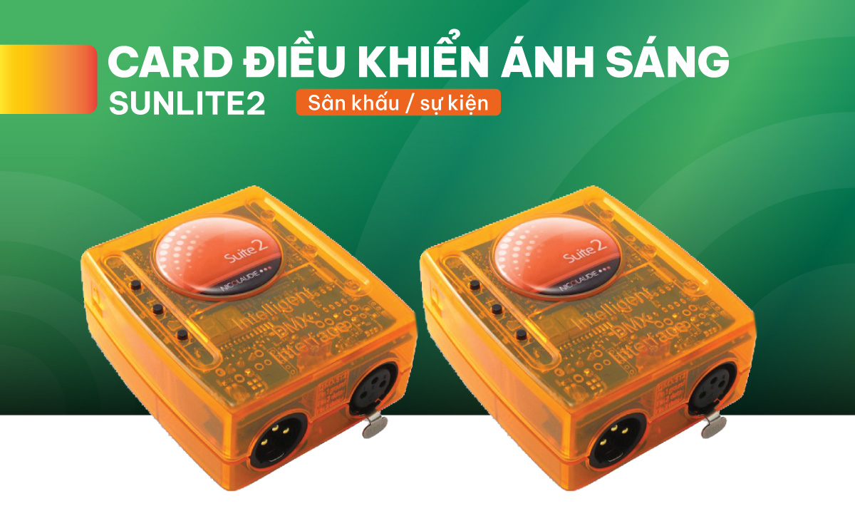 Card điều khiển ánh sáng Sunlite2