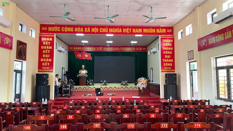 Hệ thống âm thanh hội trường cho UBND Xã Trung Kênh - Bắc Ninh