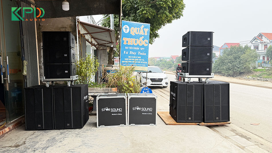 Hệ thống âm thanh sau khi đã lắp đặt hoàn thiện