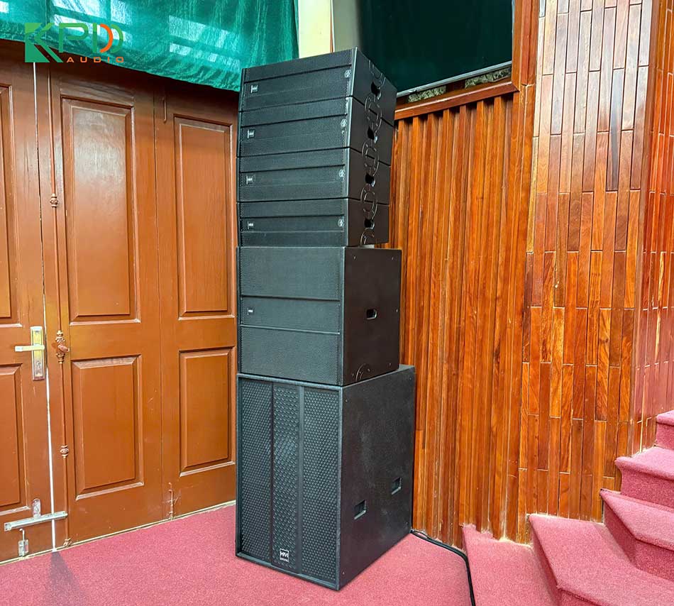 Loa array + Loa Sub cho âm thanh chân thực, rõ ràng