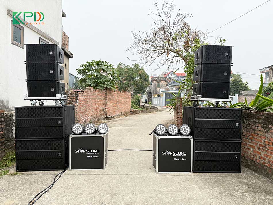 Hệ thống âm thanh sự kiện cho chú Ngọc ở Hải Dương | TẶNG 6 ĐÈN HZDG