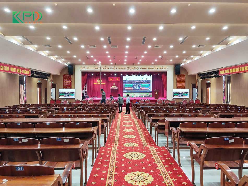 Toàn cảnh hệ thống âm thanh ánh sáng cho Trường Đại Học An Ninh Nhân Dân