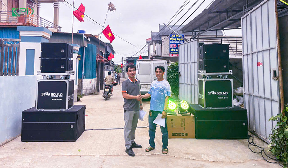 Hệ thống âm thanh đám cưới cho anh Vọng ở Nghệ An