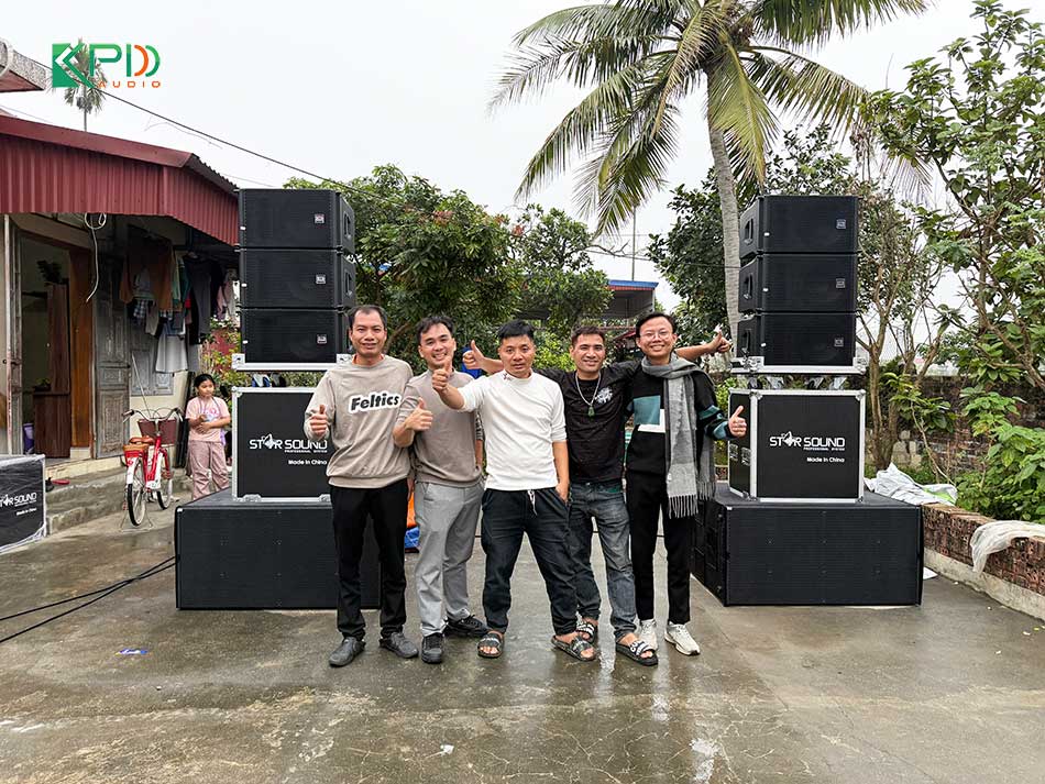 Bàn giao dàn âm thanh đám cưới sự kiện cho anh Phi ở Hải Phòng