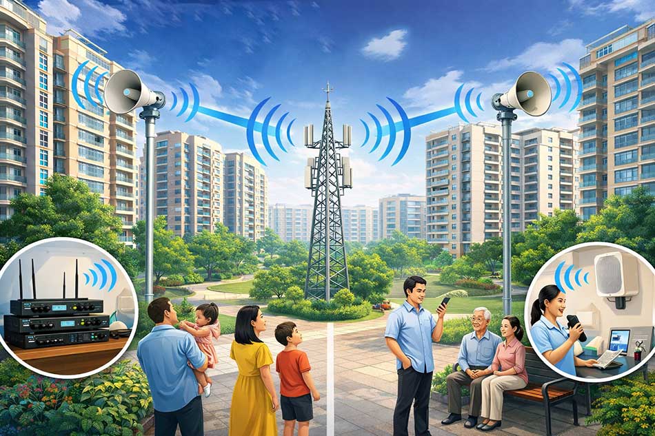 Hệ thống loa truyền thanh khu chung cư
