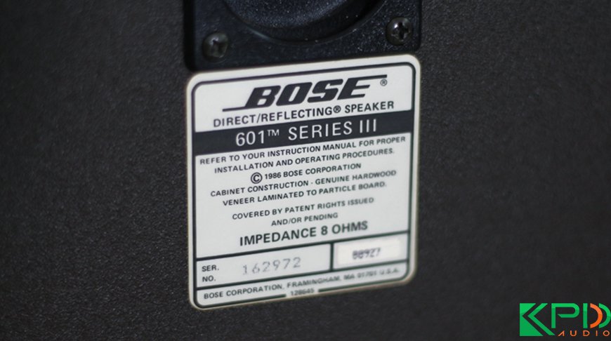 Thống số kỹ thuật của Loa Bose 601 seri III
